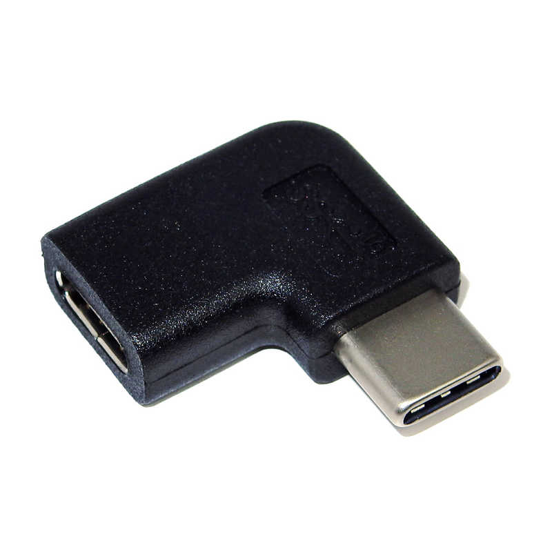 SSAサービス SSAサービス USB変換コネクタ USB3.1 L型 [Type-C(オス)/Type-C(メス)] エスエスエーサービス ブラック SUCMUCFL SUCMUCFL