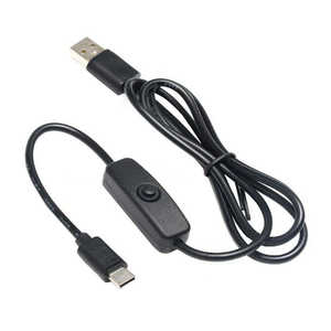 SSAサービス 0.9m[USB-C ⇔ USB-A]2.0ケーブル 充電 ON/OFFスイッチ付 ブラック SU2-TC90SW
