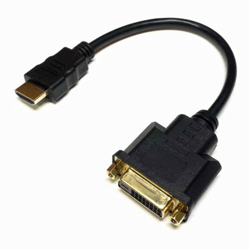 SSAサービス SSAサービス 映像変換アダプタ ［HDMI オス→メス DVI］ ［HDMI⇔DVI /0.15m］ ブラック HDDVID15HG HDDVID15HG