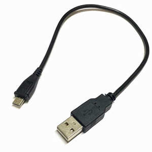 SSAサービス USB-A ⇔ micro USBケーブル［充電 /転送] ブラック［0.3m] SU2MC30NB