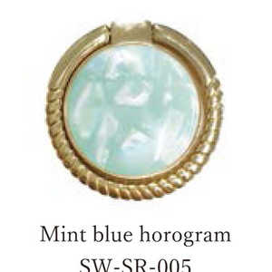 サムライワークス COLLABORN Smartphone ring Mint blue horogram SWSR005(Min