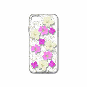 サムライワークス iPhone8/7 （4.7） 押し花ケース bloom　ピンク DEPFI7S002