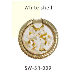 サムライワークス COLLABORN Smartphone ring White shell SWSR009(Whi