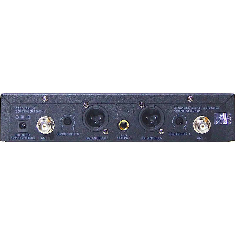 SOUNDPURE SOUNDPURE SOUND PURE 800MHz B帯デュアルチャンネル ハンドワイヤレスマイクセット SOUND PURE SPH80112-VDUAL SPH80112-VDUAL