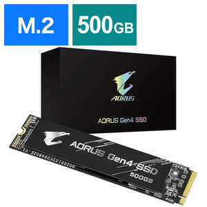 GIGABYTE 内蔵SSD PCI-Express接続 AORUS Gen4 [500GB /M.2]｢バルク品｣ GPAG4500G