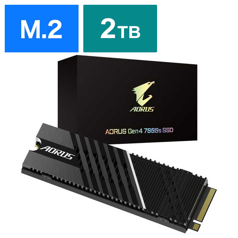 GIGABYTE GIGABYTE 内蔵SSD PCI-Express接続 AORUS Gen4 7000s [2TB /M.2]｢バルク品｣ GP-AG70S2TB GP-AG70S2TB