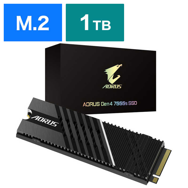 GIGABYTE GIGABYTE 内蔵SSD PCI-Express接続 AORUS Gen4 7000s [1TB /M.2]｢バルク品｣ GP-AG70S1TB GP-AG70S1TB