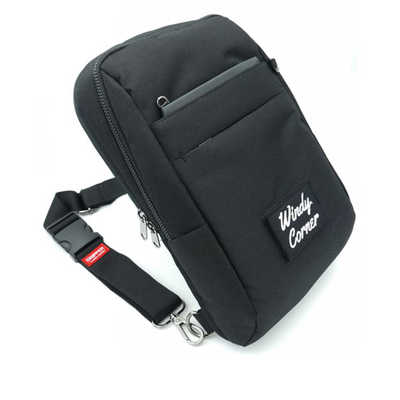 AJAX スキミング防止 防犯スリングバッグ WindyCorner（ウィンディコーナー） グレー AJX90647 代引不可