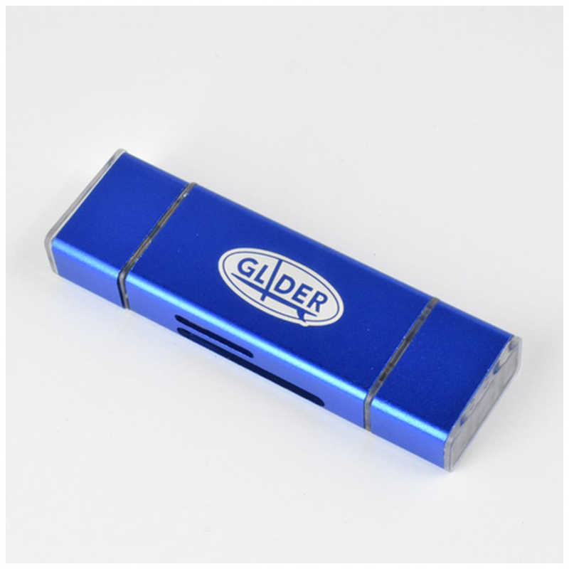 GLIDER GLIDER microUSB･USB Type-C･USBタイプA対応カードリーダー GLD9849 MJ32BL 青 GLD9849 MJ32BL 青