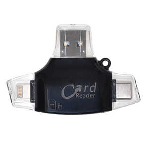 GLIDER [グライダー]カードリーダー Lightning/typeC/Micro USB/USB対応 GLD6076MJ42