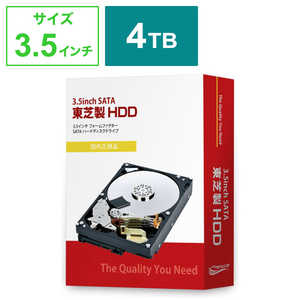 東芝 TOSHIBA 内蔵HDD SATA接続 DT02シリーズ [4TB /3.5インチ]「バルク品」 DT02ABA400/TBOX