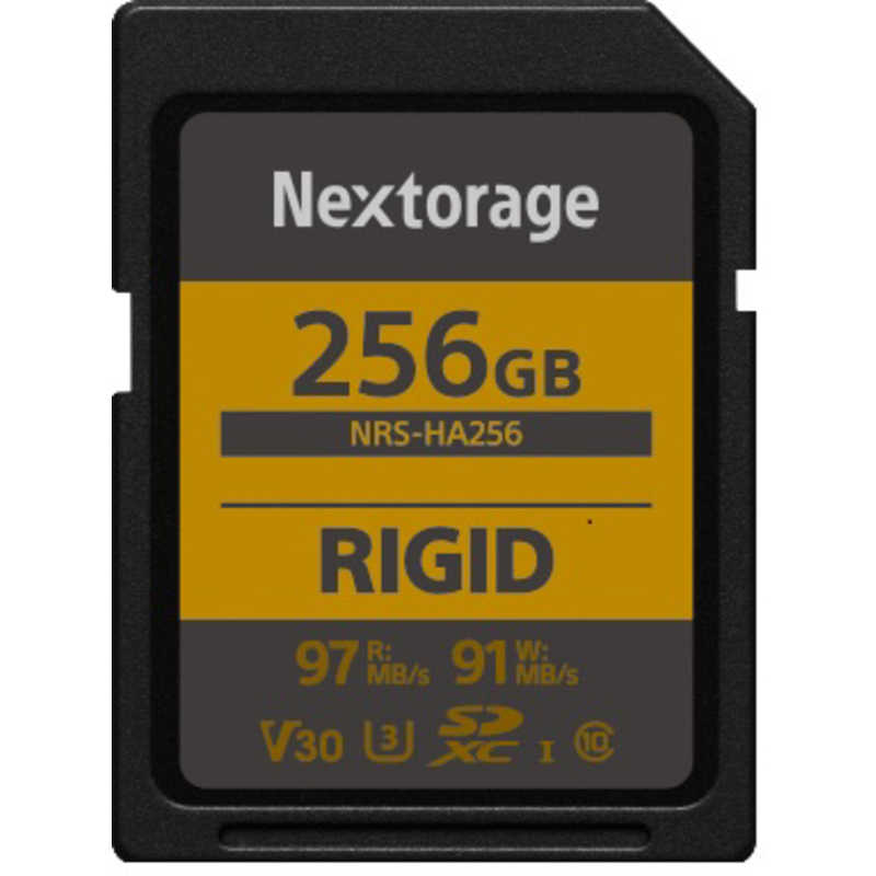 NEXTORAGE NEXTORAGE SDXCカード 堅牢設計・防塵防水(IP68) RIGID仕様【UHS-I Class10 U3 V30】 (256GB /Class10) NRS-HA256/N NRS-HA256/N