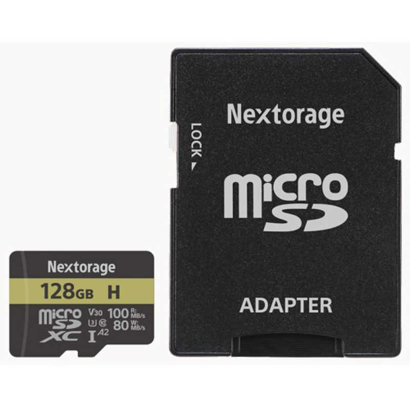 NEXTORAGE NEXTORAGE microSDXCカード(UHSI・Class10・U3・V30・A2) ［Class10 128GB］ NM1A128IHA NM1A128IHA