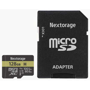 NEXTORAGE microSDXCカード(UHSI・Class10・U3・V30・A2) ［Class10 128GB］ NM1A128IHA