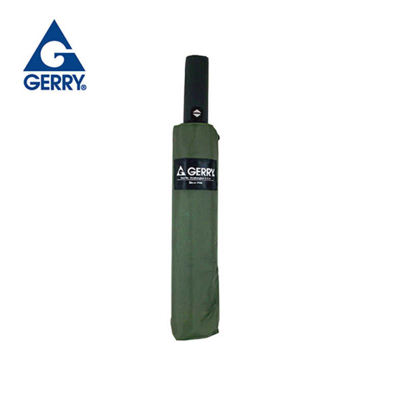 GERRY GERRY GERRY 自動開閉折傘ロゴワンポイント65cmカーキ SB202257 SB202257