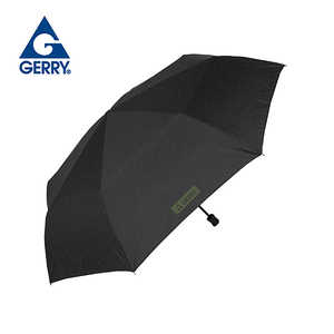 GERRY GERRY 超大判折傘ロゴワンポイント70cmブラック SB202252