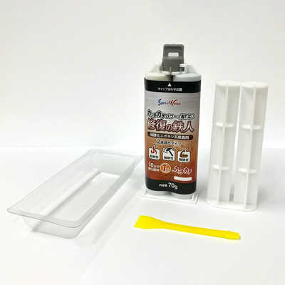 ジット 金属接着剤 修復の鉄人 強硬化エポキシ系接着剤 70g ST-S70 の