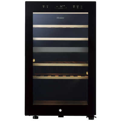 ハイアール ワインセラー 108L 木製ラック ブラック 41本 右開き