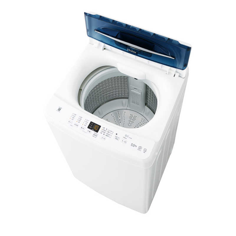 ハイアール ハイアール 全自動洗濯機 インバーター 洗濯5.5kg JW-UD55B(W) JW-UD55B(W)