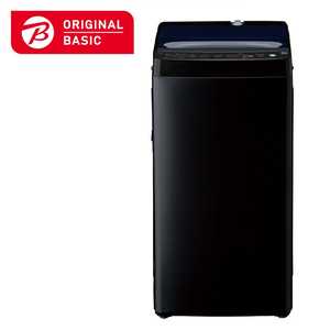 ORIGINALBASIC 全自動洗濯機 洗濯5.0kg ブラック BW-50A-K