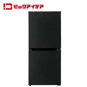 ビックアイデア 冷蔵庫 2ドア 121L 右開き 幅49.5cm ブラック BIT-R121AK