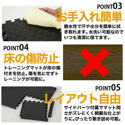 ファイティングロード トレーニングマット30×30 ジョイント厚手