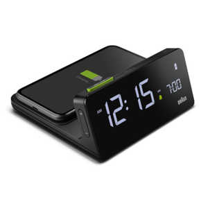 BRAUN Digital Alarm Clock Qiワイヤレス受電(並行輸入品) BC21B