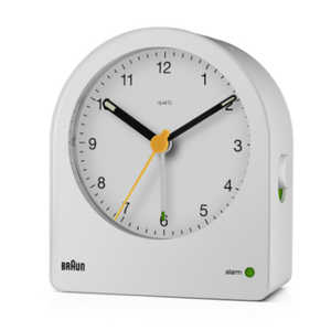 ＜コジマ＞ BRAUN Analog Alarm Clock 白 BC22W画像