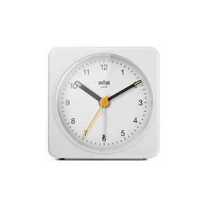 ＜コジマ＞ BRAUN Analog Alarm Clock 白 BC03W画像