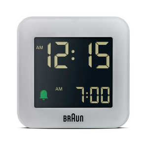 ブラウン BRAUN Digital Alarm Clock ホワイト BC08W ブラウン BRAUN Digital Alarm Clock ホワイト BC08W