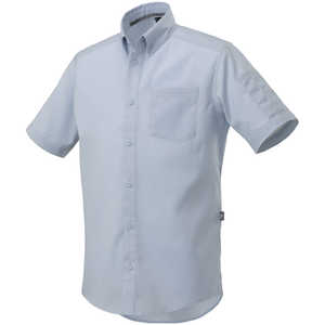 ミズノ 布帛ワークシャツ(半袖/制電素材)［ユニセックス］ 4XL-8 19：サックス F2JC158019