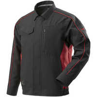 ミズノ　ワークジャケット(春夏向け) ［ユニセックス］ XS 96：チャコールグレー×レッド　F2JE218396 ミズノ ワークジャケット(春夏向け) ［ユニセックス］ XS 96