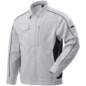 ミズノ ワークジャケット(通年素材) ［ユニセックス］ 4XL-8 71：ベイパーシルバー×ネイビー F2JE218671