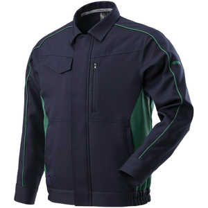 ミズノ ワークジャケット(通年素材) ［ユニセックス］ S 83：ネイビー×ディープグリーン F2JE218683