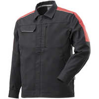 ミズノ　ワークジャケット(通年向け) ［ユニセックス］ S 09：ブラック×レッド　F2JE158109 ミズノ ワークジャケット(通年向け) ［ユニセックス］ S 09：ブラック