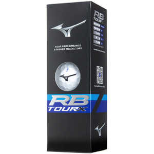 ミズノ ゴルフボール RB TOUR X 1スリーブ(3球)/ホワイト 【返品交換不可】 5NJBT83220_23FW