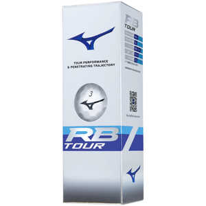 ミズノ ゴルフボール RB TOUR 1スリーブ(3球)/ホワイト 【返品交換不可】 5NJBT83210_23FW