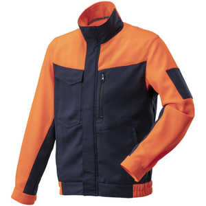 ミズノ ワークジャケット(春夏向け) ［ユニセックス］ XL 86：オレンジ×ネイビー F2JEA18386