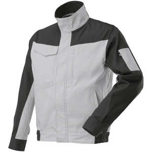 ミズノ ワークジャケット(綿100％・通年向け) ［ユニセックス］ M 73：チャコールグレー×ベイパーシルバー F2JEA18173