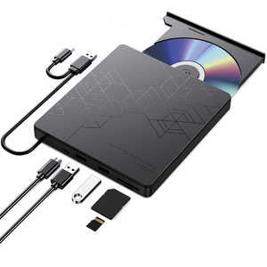 HANX Hanx-Tech USB-HUB付 外付けDVDドライブ HTDV30BZ