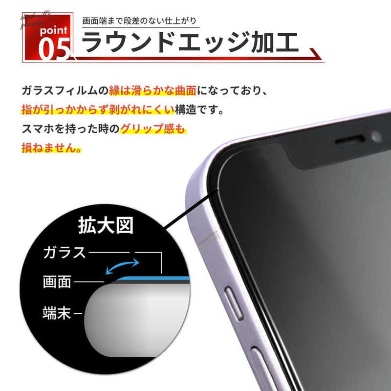 SHIZUKAWILL SHIZUKAWILL iPhone 12 Pro Max ガラスフィルム ガイド枠付き ガイド付 APIP12PMGLW APIP12PMGLW