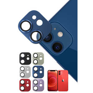 SHIZUKAWILL iPhone12 カメラレンズ 保護ガラスフィルム ブルー APIP12RFDBGL