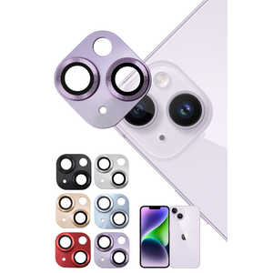 SHIZUKAWILL iPhone14 / 14 Plus カメラレンズ 保護カバー ガラスフィルム APIP14RFPUGL