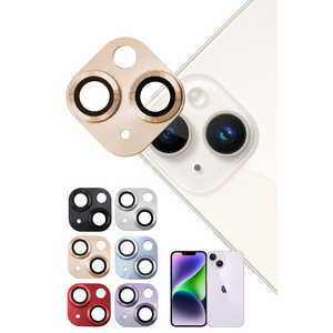 SHIZUKAWILL iPhone14 / 14 Plus カメラレンズ 保護カバー ガラスフィルム APIP14RFGDGL