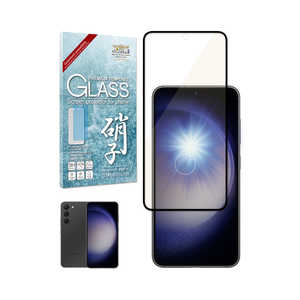 SHIZUKAWILL Galaxy S23 Ultra ブルーライトカット ガラスフィルム ブラック ブルーライトカット SAGAS23GLBKBC