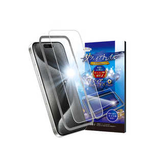 SHIZUKAWILL iPhone15 Pro サファイアトレイル ガラスフィルム 10H高透過 APIP15PSCGL