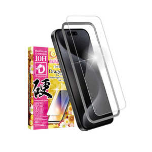 shizukawill iPhone15 Pro Max ガラスフィルム 10Hドラゴントレイル 10H高透過 APIP15PMDTGLW