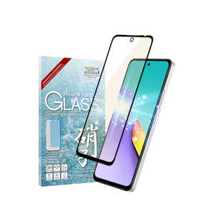 SHIZUKAWILL Xiaomi Redmi 12 5G ガラスフィルム ブラック ブルーライトカット XIR12GLBKBC