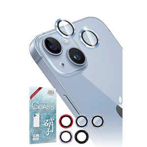 SHIZUKAWILL iPhone 14/iPhone 14 Plus レンズフィルム カメラ保護 ガラスフィルム APIP14RCBLGL