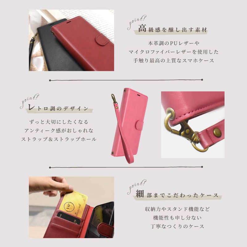 SHIZUKAWILL SHIZUKAWILL iPhone X 手帳型 グレイスケース APIPXSADR APIPXSADR